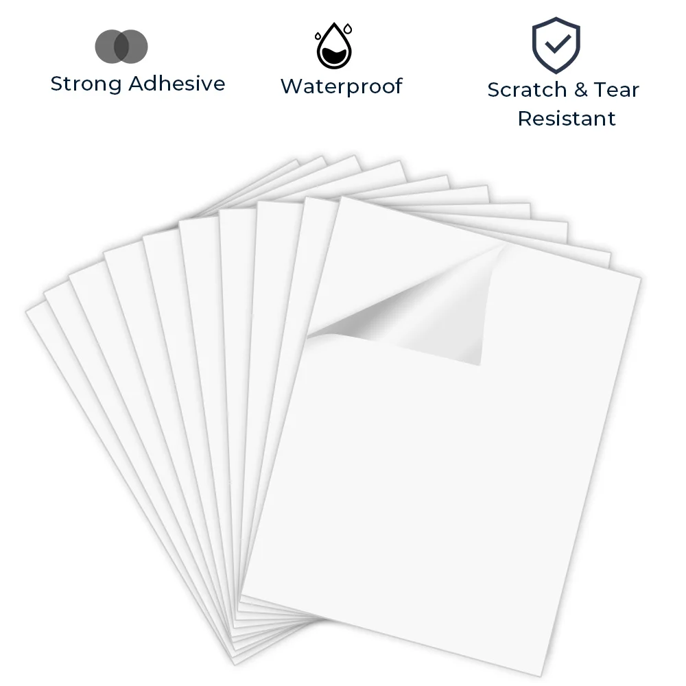 10 /20 листов матовая виниловая наклейка для печати Бумага A4 самоклеящаяся