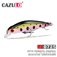 floating minnow fishing lures accesorios isca artificial weights 12g 95mm bait topwater wobblers de pesca pike fish goods leurre