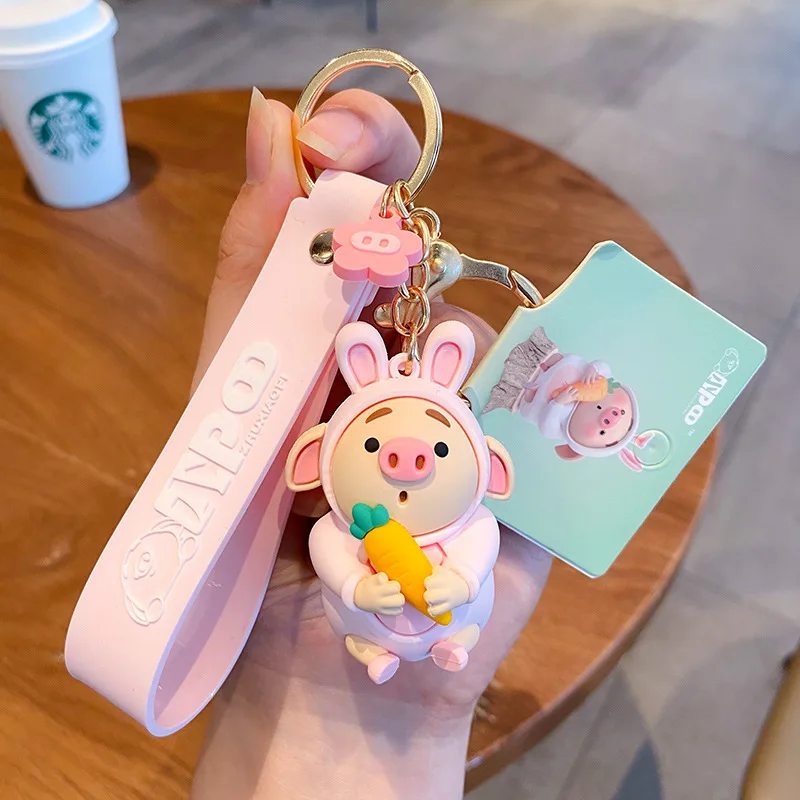 Силиконовый чехол с персонажами из мультфильмов свиньи пердеть брелок милое