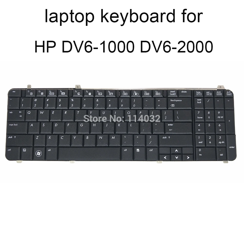 Клавиатура для ноутбука HP клавиатура с винтом и черный DV6 1000 2200 US английская