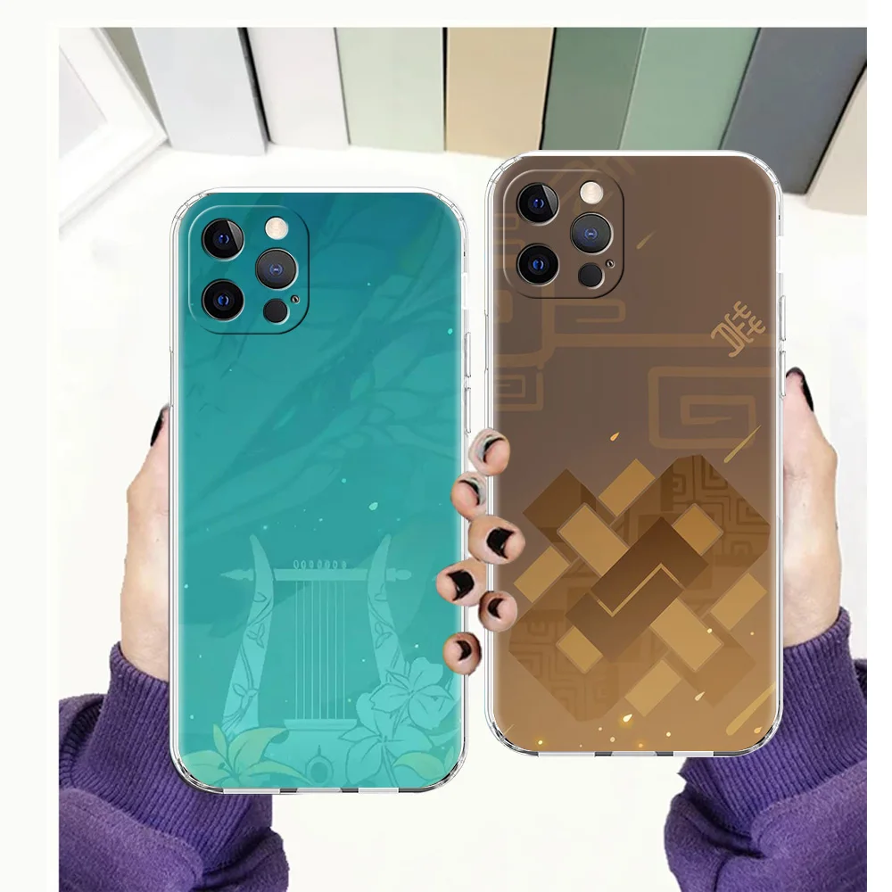 

Genshin Impact Game Clear Case for iPhone 13 12 Pro Max Cover Transparent Soft for iPhone 11 Pro Max 7 8 Plus X XS XR SE2020 Bag