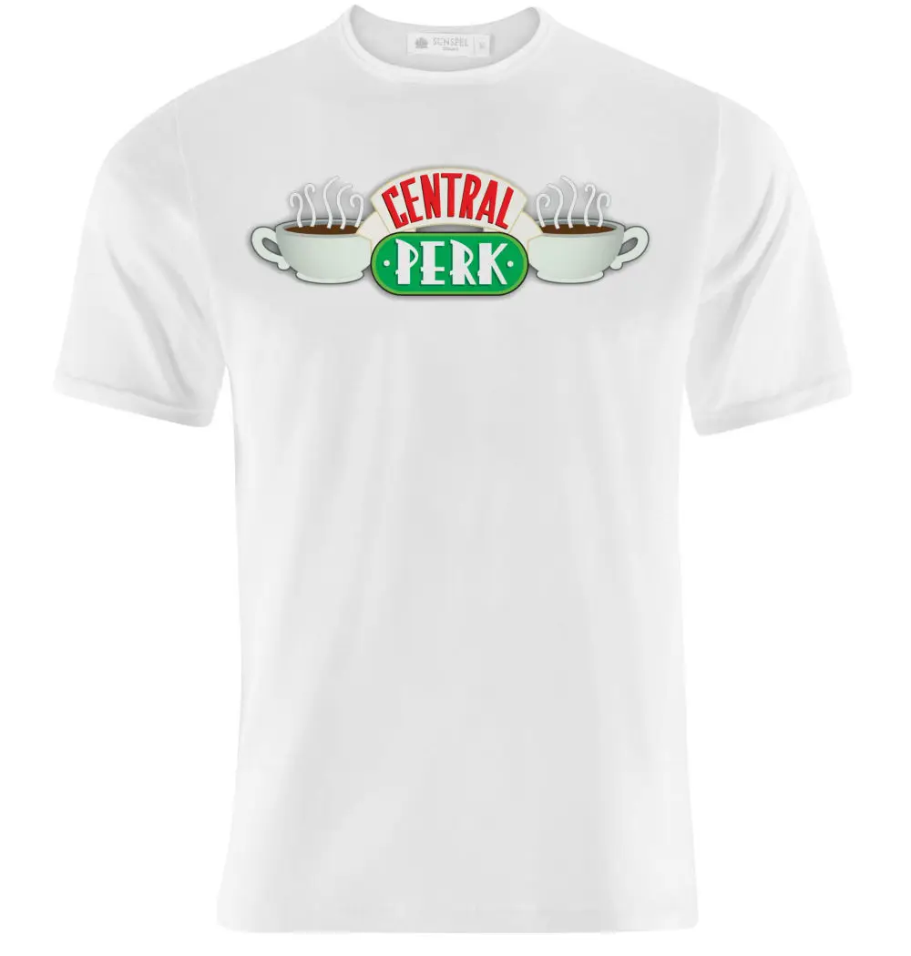 

T-shirt Uomo Con Stampa "Central Perk" Logo, Serie Tv Friends, Personalizzabile Printed Men T Shirt Clothes Top Tee