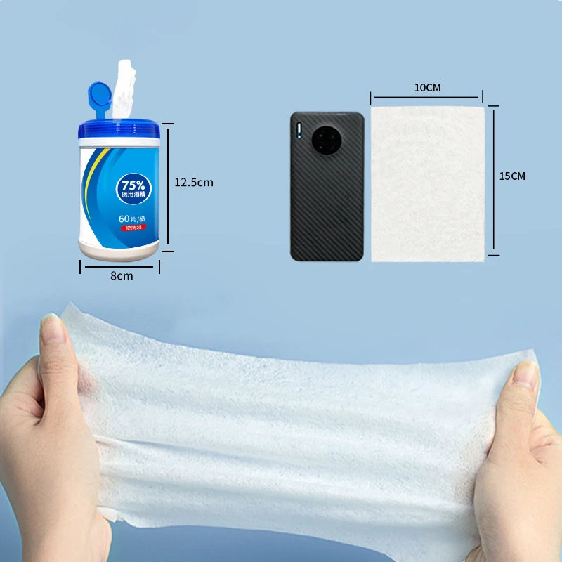 60 шт/баррель спиртовые салфетки тампоны стерилизация влажные уход за кожей