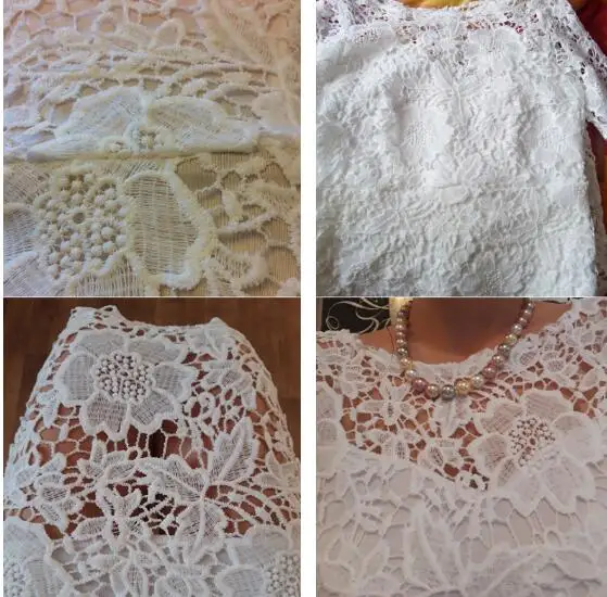 Женское прозрачное кружевное вечервечерние платье Белое Облегающее с цветочным