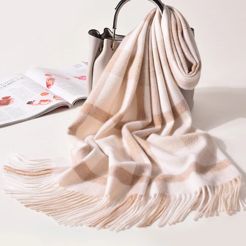 Шарф кашемировый женский зимний теплый 100% |