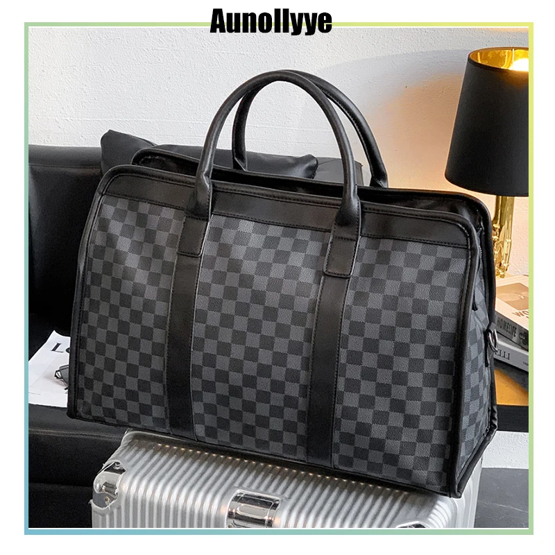 

Men'S Luxury Large Capacity Travel Bags Fashion Designer Messenger Shoulder Bag Business Handbag High Quality Leather Laptop Bag