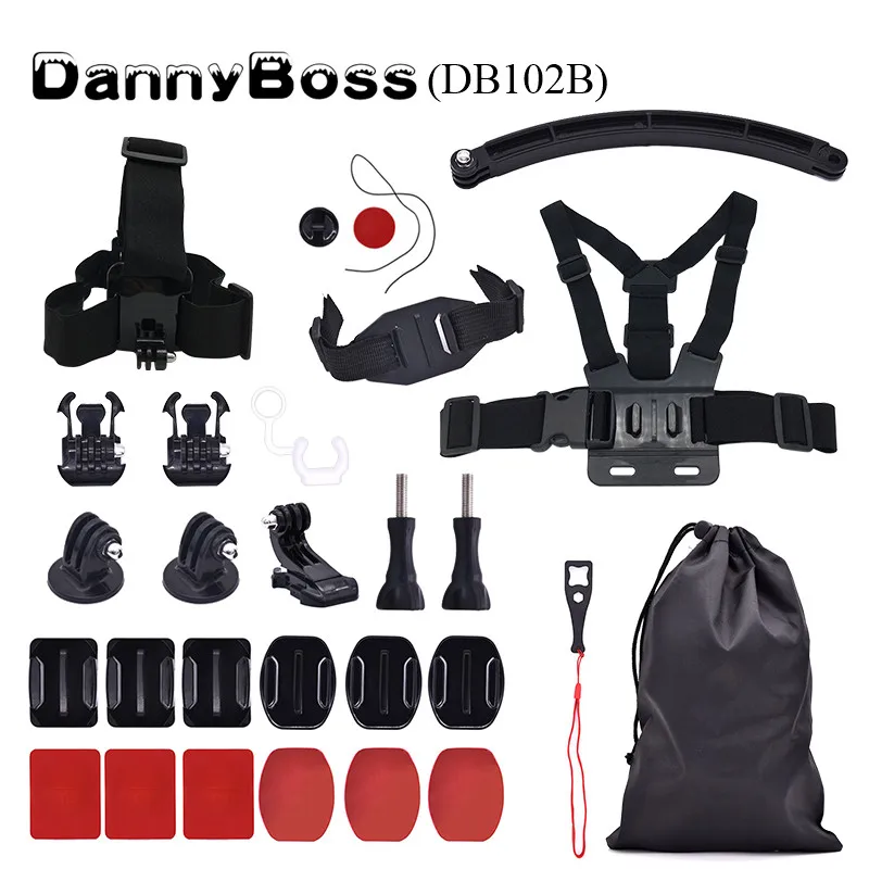 DB102B Для экшн-Камеры Gopro Hero 7 6 5 4 accesorios ventosa correa de pecho адаптер монтажный адаптер для спортивной экшн-камеры Xiaomi YI для спортивной экшн-камеры SJCAM para Экшн-камера Eken - Цвет: DB102B