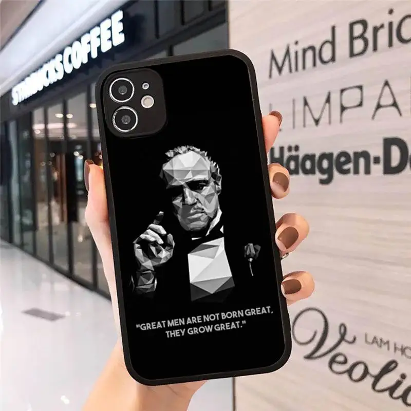 

The Godfather Movie Italian Mafia Phone Case Matte Transparent for iPhone 7 8 11 12 s mini pro X XS XR MAX Plus cover funda