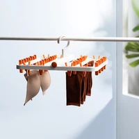 anti entanglement drying rack foldable multifunctional drying rack socks and underwear clip holder