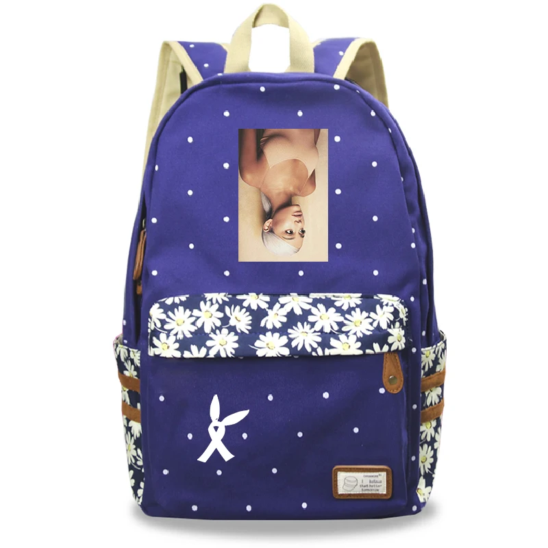 3 Mochila Feminina Ariana Grande рюкзак для ноутбука женский рюкзак для путешествий цветок волнистая точка школьные сумки для девочек-подростков - Цвет: 3