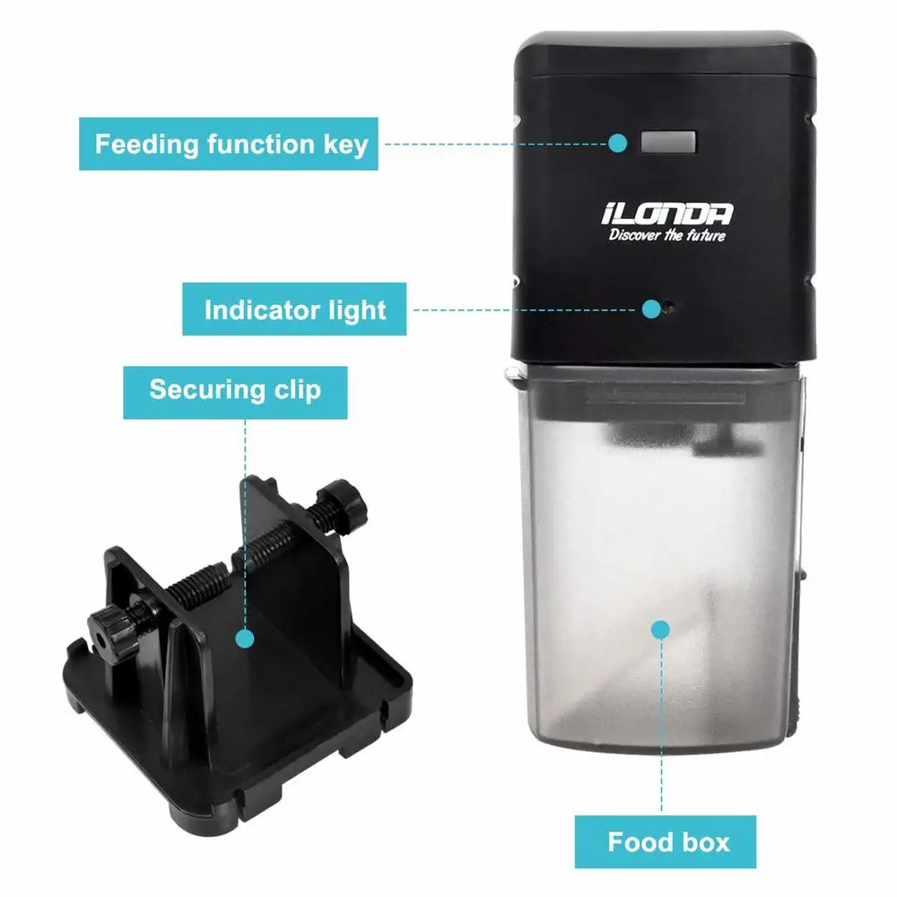 Автоматические кормушки для рыб 175 мл стандартного резервуара программируемый