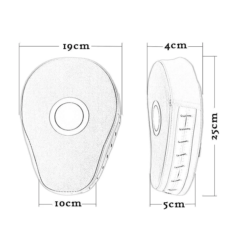 

2 PCS Kick Boxing Gloves Pad Punch Target Bag Men MMA PU Karate Muay Thai Free Fight Sanda Training Adults Kids Equipment