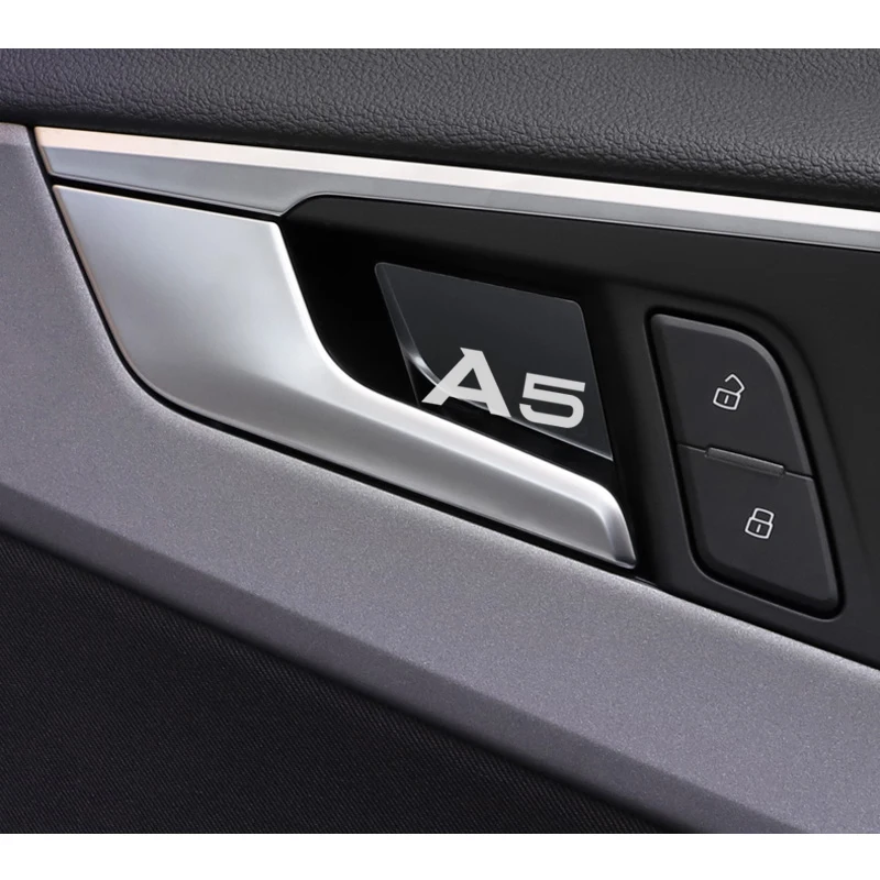 4 шт. наклейка из нержавеющей стали для салона автомобиля с ручкой двери орнамент