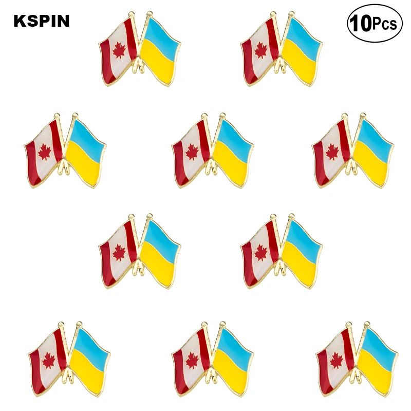 Флаг Канады и Венгрии Нагрудный значок флаг брошь значки 10 шт. в партии | Дом сад