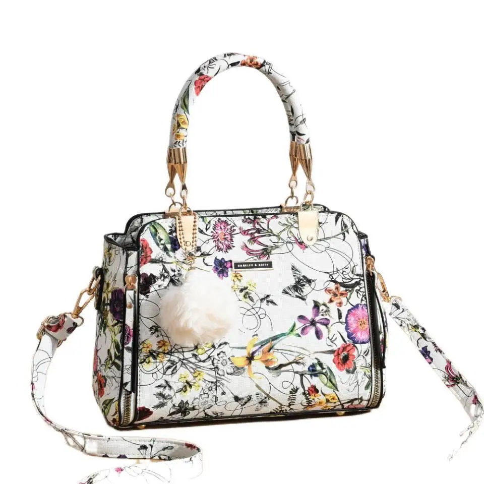 

2021 New ladies fashion trend ancient wind small bag flower bag smoothie