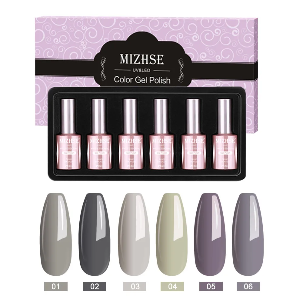P09 MIZHSE, 18 мл, Гель-лак, Гель-лак, УФ-гель, светодиодный, лампа, Гель-лак, дизайн ногтей, 6 шт. в наборе, горячая Распродажа, лак, смола, цвет, грунтовка - Цвет: P09