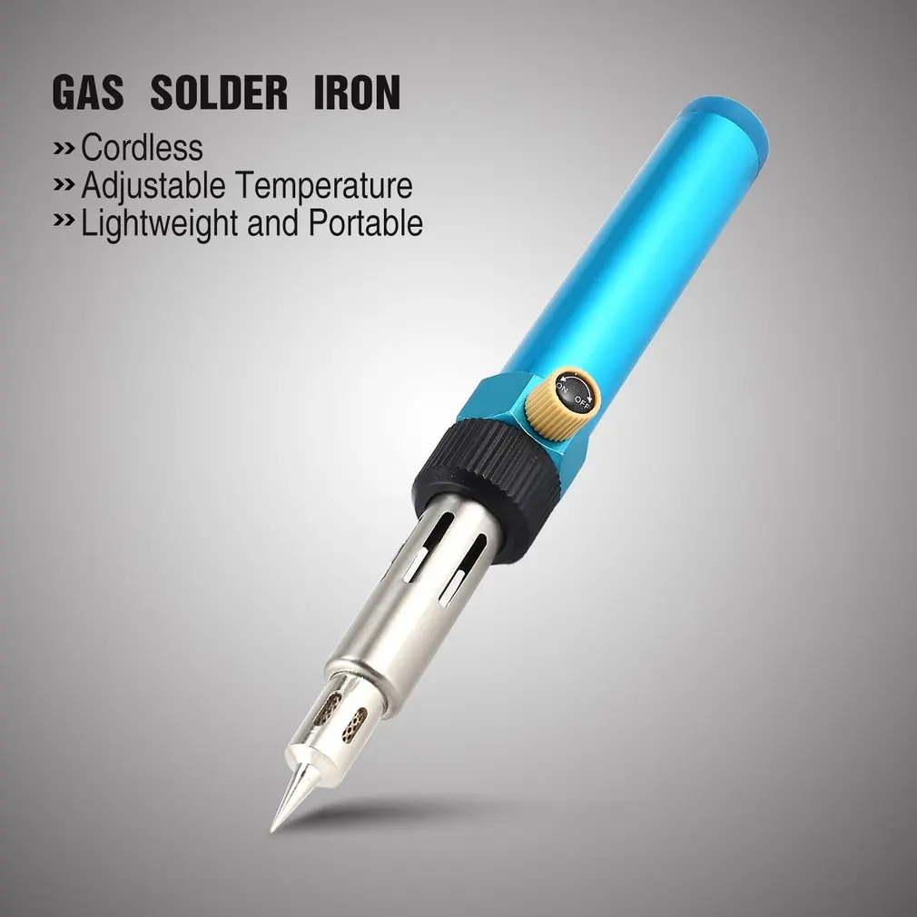 Mini Cordless Soldering Iron HT-B01 Blow Solder Pen Shaped Gas Gun Welding Tool | Инструменты