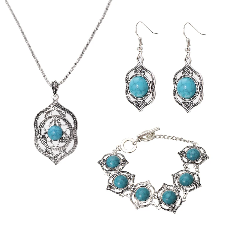 Женский винтажный комплект из колье браслета и серёг|Ювелирные наборы| |