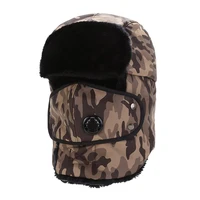 trapper hat winter hats trooper warm hat fleece earmuffs ski windproof mask with ear flaps ushanka bomber fur hats
