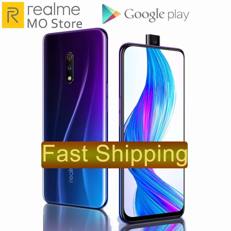 Оригинальный смартфон realme X 4 Гб 6 ГБ 8 ram Snapdragon 710 53 дюйма 64 128 256 rom всплывающая