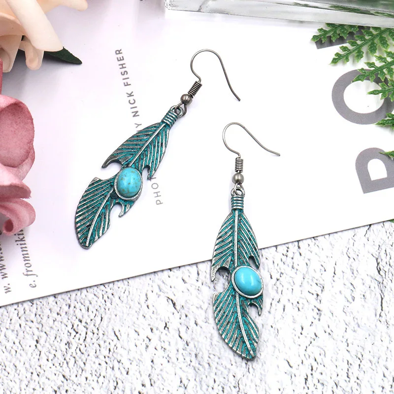Новинка 2020 модные серьги с имитацией листьев европейские и американские