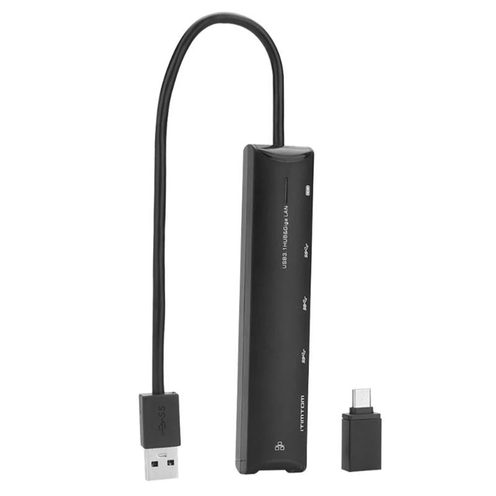 Дропшиппинг 3 Порты USB 0 для RJ45 концентратор Gigabit LAN Ethernet адаптер с C коннектор