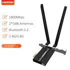 Высокоскоростной адаптер COMFAST Wifi6 PCIE, 5,2-2,4 Мбитс, Bluetooth, 802.11AX, G, Wi-Fi, антенна, беспроводная карта PCIe