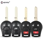 Запасной корпус KEYYOU 10X для автомобильного ключа для Nissan Cube Qashqai Juke Suny Sylphy March Tiida Micra 234 кнопочный корпус автомобильного ключа