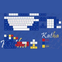kat profile keycap set dyesub pbt keycaps katha keycap for mechanical keyboard 68 84 87 keyboard