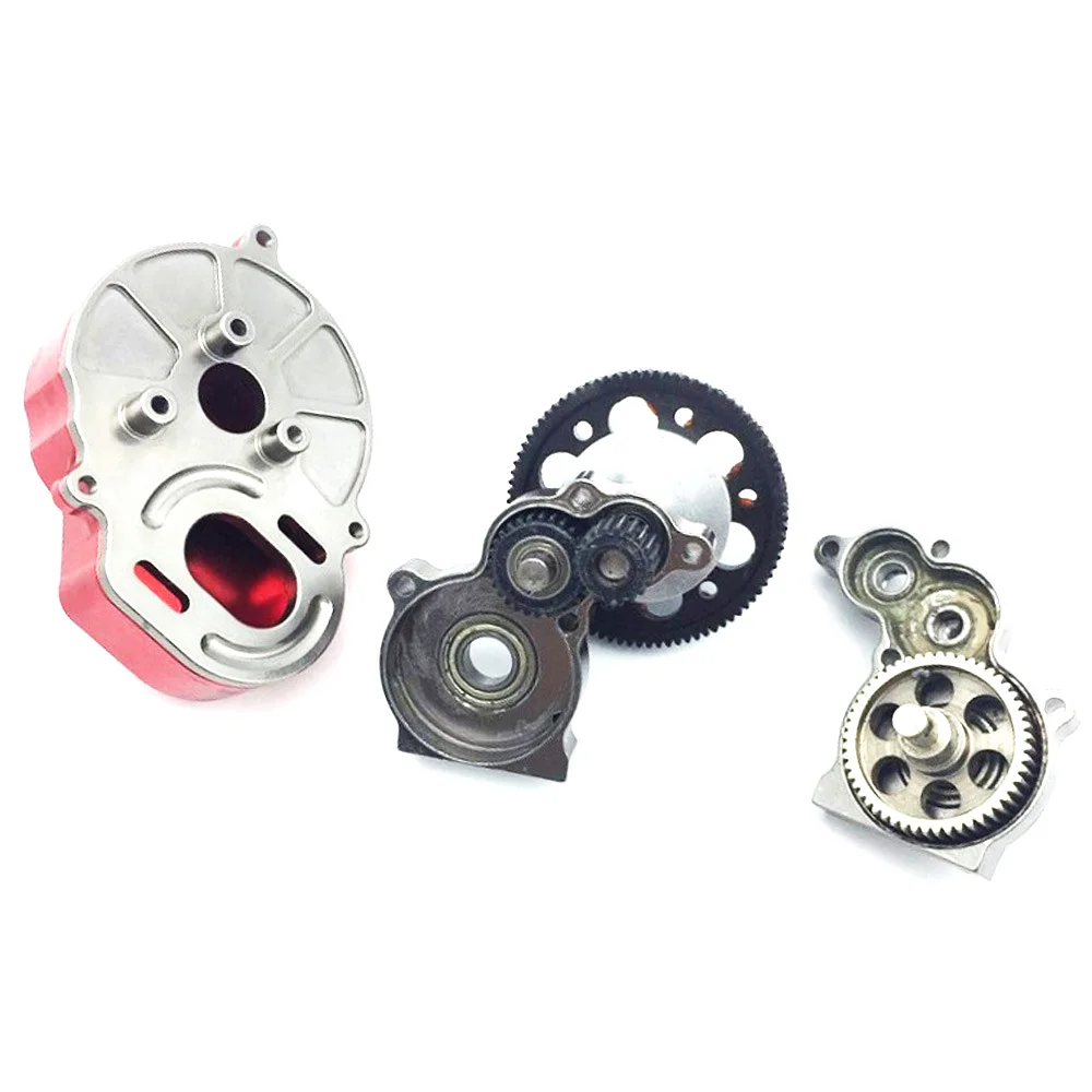 

high quality Complete Metal SCX10 Gearbox Transmission Box with Gear for 1/10 RC Crawler Axial SCX10 Upgrade RC Car Parts