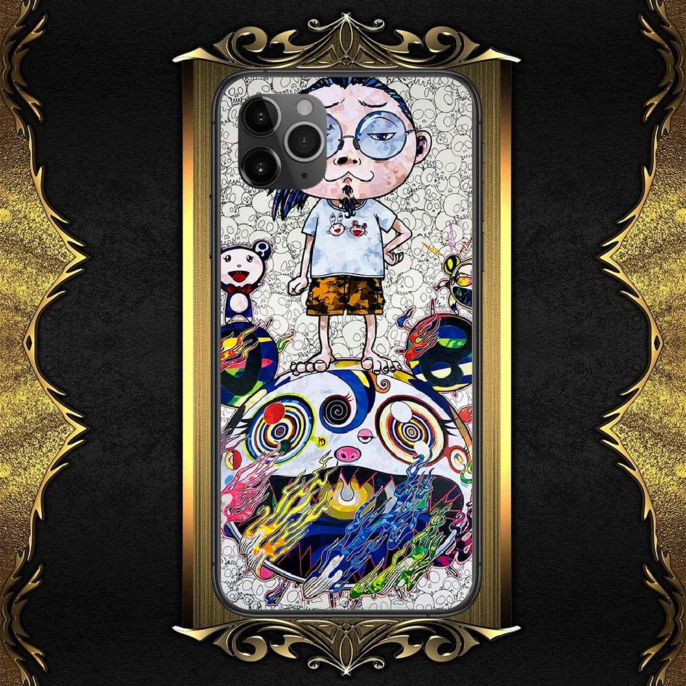 

Phone Case Cover KaiKai Hull For iphone KiKi Sun 5 5s se 2 6 6s 7 8 12 mini plus flower Superflat X XS XR 11 PRO MAX black art