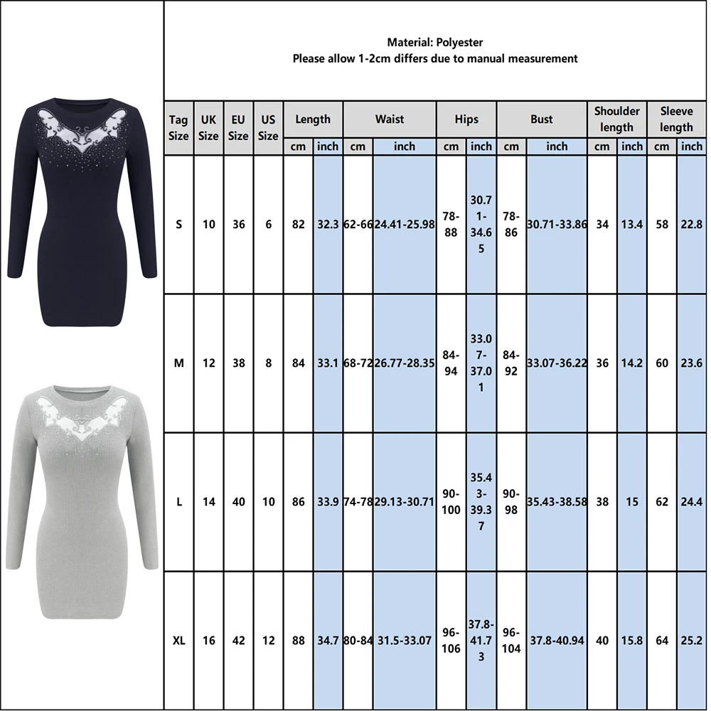 Женское облегающее платье со стразами сексуальное платье-свитер с вырезами