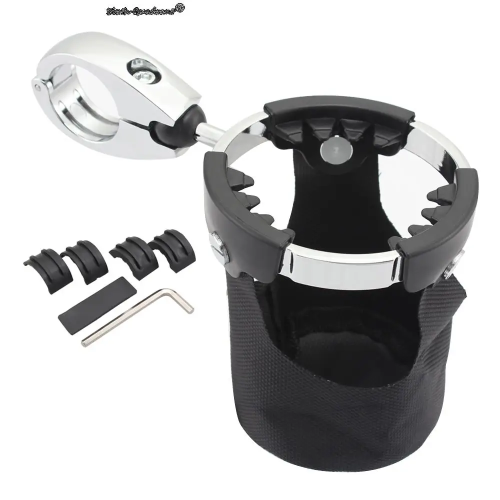 Online Motocicleta 7/8-1.4In Taza De Bebida Soporte Para Bebidas, Agua Botella Giratoria Para Harley Honda Gira 22-35mm Manillar