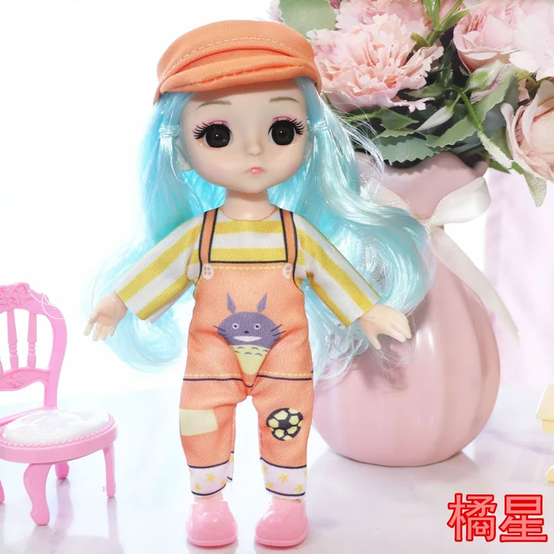 BJD Кукла 16 см 13 суставов пластиковые модные куклы Детская одежда Обувь наряд