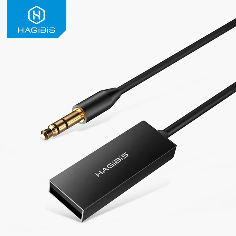 Bluetooth-приемник hagios, AUX аудио, 3,5 мм, стерео музыка, беспроводные приемники для автомобиля, динамик, наушники, bluetooth-адаптер, громкая связь