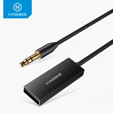 Bluetooth-приемник hagios, AUX аудио, 3,5 мм, стерео музыка, беспроводные приемники для автомобиля, динамик, наушники, bluetooth-адаптер, громкая связь