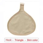 Женский силиконовый защитный чехол для груди, хлопковый защитный карман XL для протеза мастэктомии, искусственная треугольная имитация груди