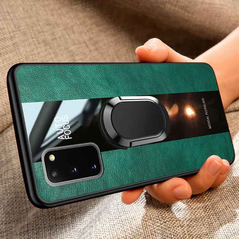 

Phone Case For Samsung Galaxy S21 ULTRA A71 A51 A70 A50 S20 Note 20 10 Ultra S10 S9 S8 Plus Car Magnetic Holder Cover Capa