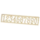 Масштаб 112, миниатюрный кукольный домик с золотыми цифрами, дверной аксессуар 5x1 см