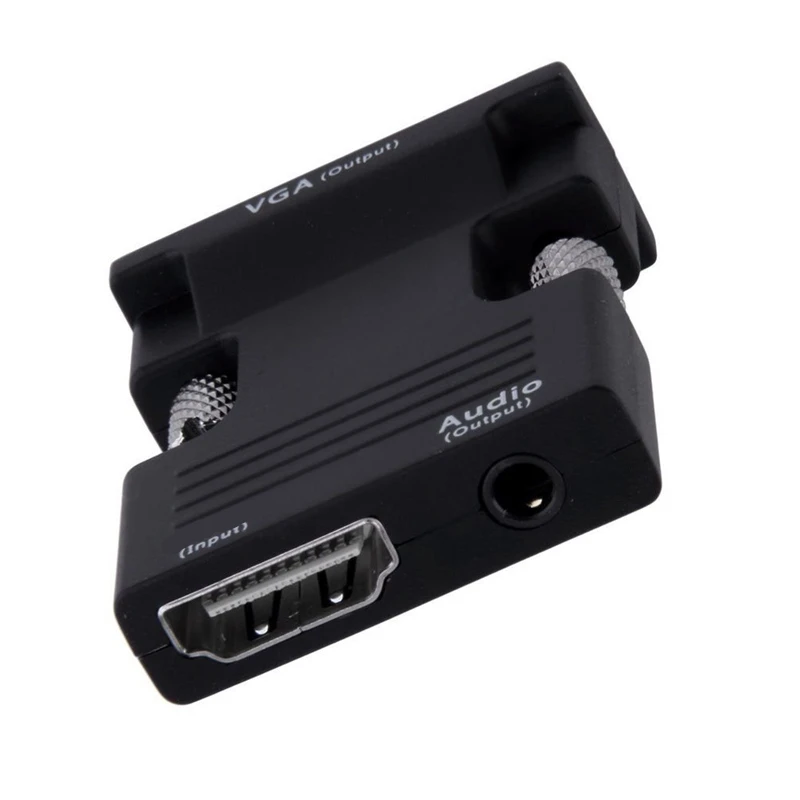 TRUMSOON HDMI совместим с VGA аудиокабелем 1080P адаптер для проектора ПК PS4 DVD HDTV монитора