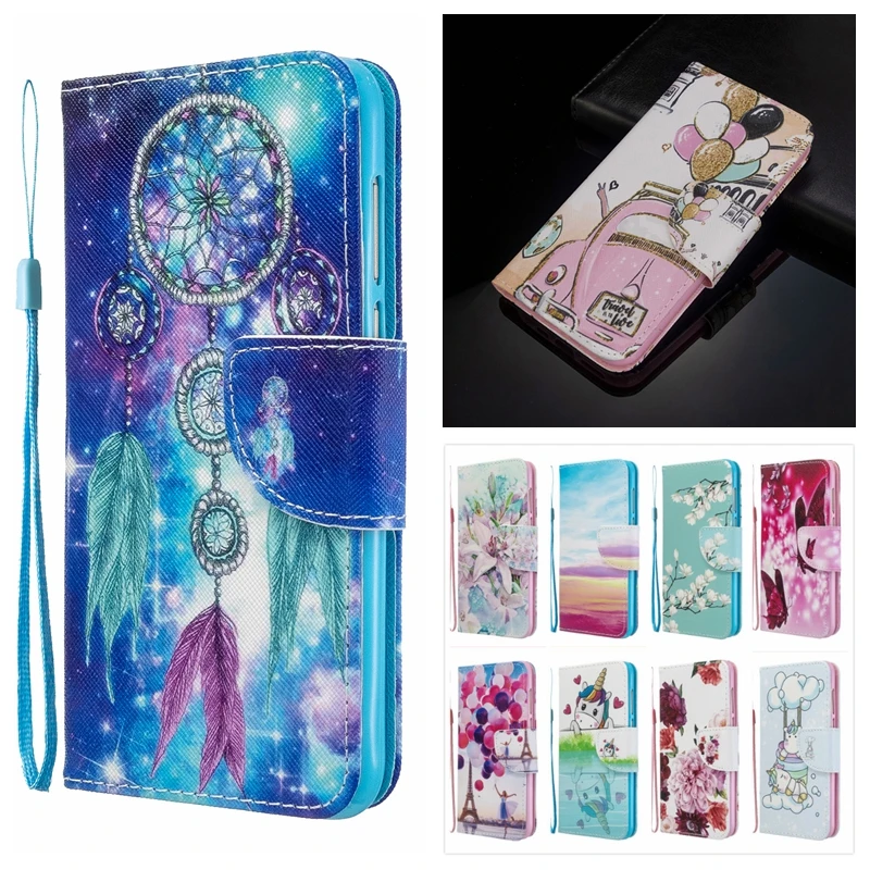 

Cute Painted Etui On For Samsung Galaxy A22 5G A225F Flip Leather Magnetic Wallet Case For Samsung A 22 4G A226B Case Cover