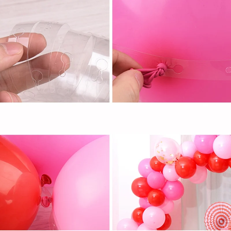 

1/2/3/5Set Balloon Accessories 5M Balloon Chain Wedding Birthday Party Arch Decoration Background DIY Ballon Chain Clip Supplies