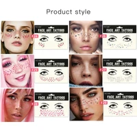 8 styles freckle tattoo sticker 1pcs manufacturer french new fashion freckle sticker party beauty colorful face sticker