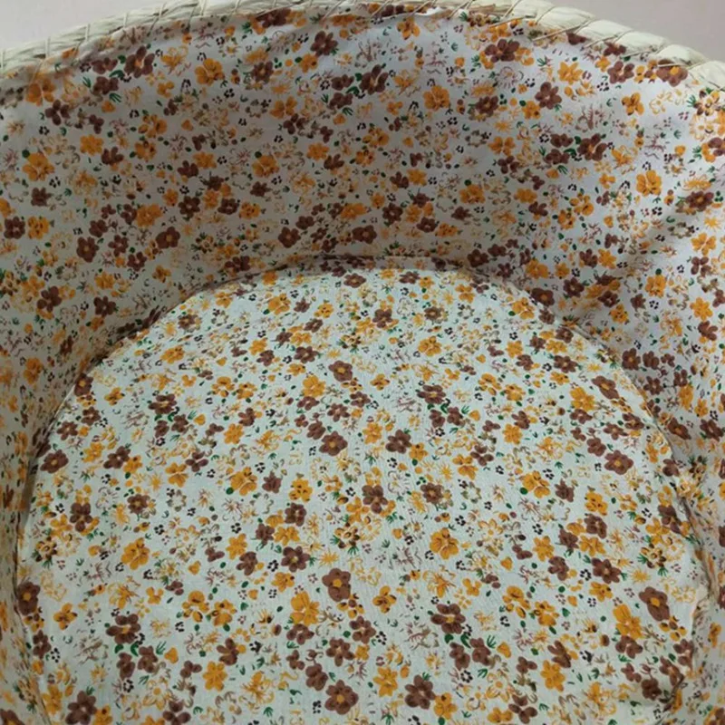 

Creative Straw Woven Pet Nest Cat Nest Straw Woven Dog Kennel Round Four Seasons Usable Straw Woven Cat Nest
