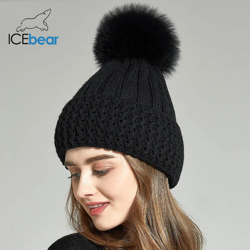 ICEbear высокое качество женская шляпа модная шапка E-MX18102FQ - Цвет: 01FS