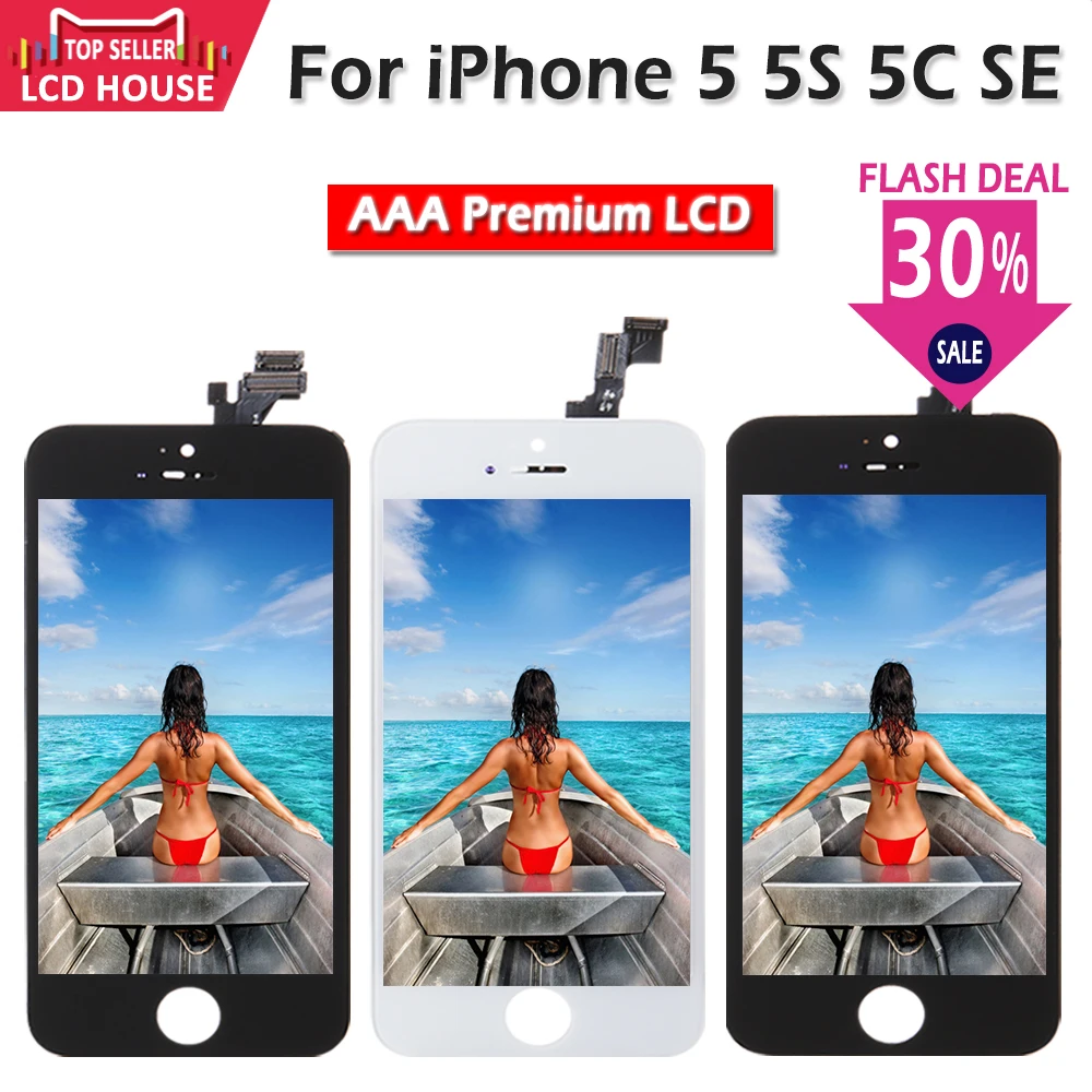 Жк дисплей для iPhone 5 5se 4 дюйма|Экраны мобильных телефонов| |