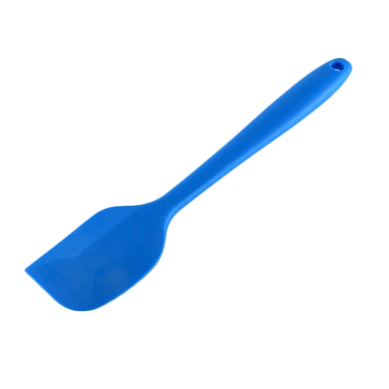 Blue Силиконовая лопатка для торта, скребок для перемешивания масла, щетка для торта, скребок для теста, для выпечки, посуда для выпечки, кухонные инструменты, аксессуары - Цвет: Blue