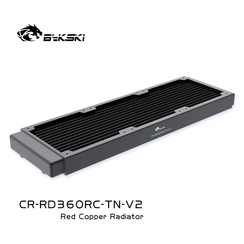 

Bykski CR-RD360RC-TN-V2 PC Cooling G1/4 Copper 360mm Radiator Water Cooler Row For 120m 12cm Fan 30MM Thick