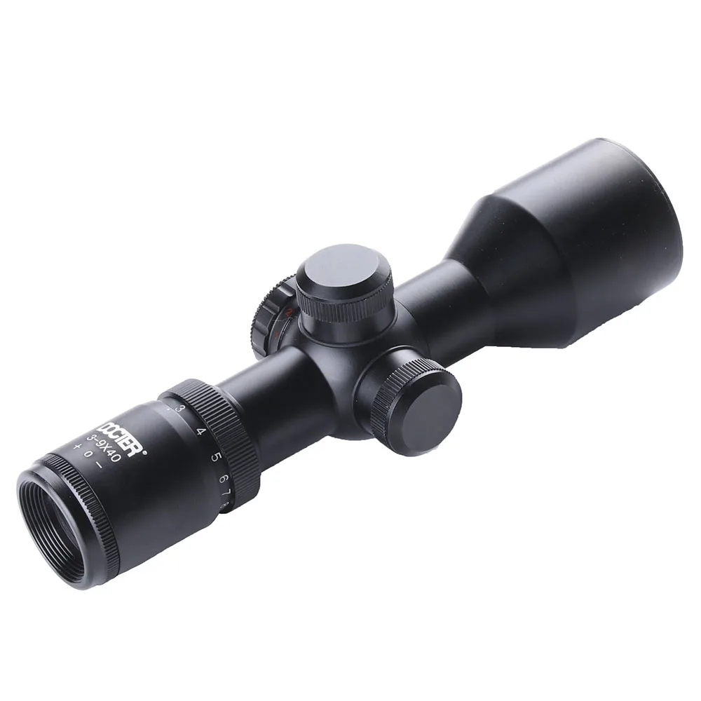 3-9x40 Red Dot Sight Mil Rangefinder Cross-Hair Reticle Riflescope with 11mm/20mm Rail Mount for Tactical Rifle Hunting | Спорт и