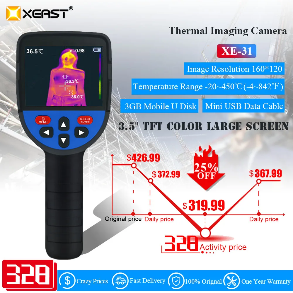 2021 XEAST горячая Распродажа тепловая камера инфракрасная XE 26D/XE 26/XE 27/XE 28/XE 31|thermal